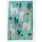 Alpaca Printed Cotton Tea Towel